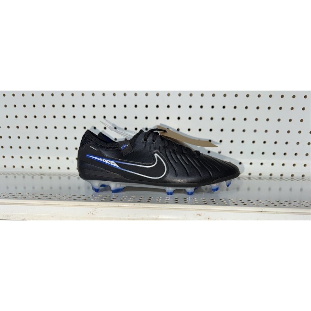 Nike Tiempo Legend 10 Elite FG Mens Soccer Cleats Size 7 Black Blue DV4328-040